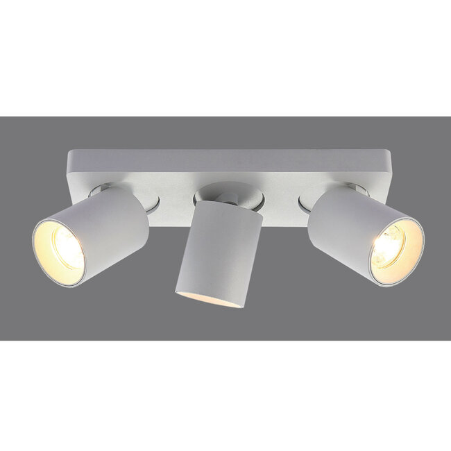 Artdelight Plafondlamp Megano 3L - Wit