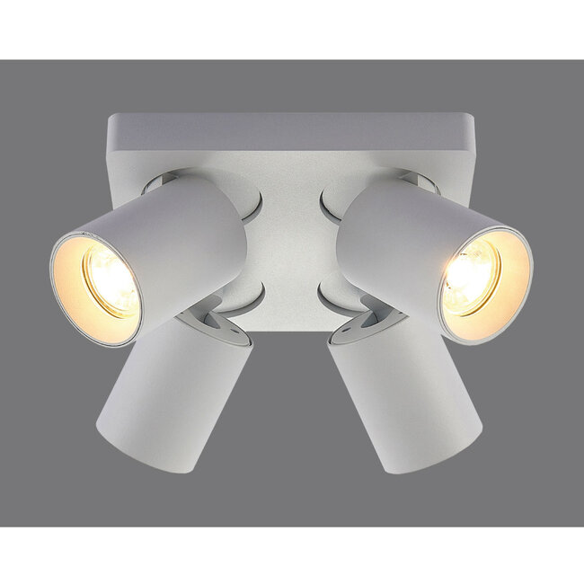 Artdelight Plafondlamp Megano 4L - Wit