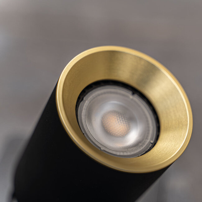 Artdelight Plafondlamp Megano 1L Rond - Zwart