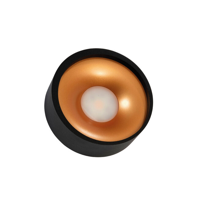 Artdelight Plafondlamp Orlando - Zwart/Koper