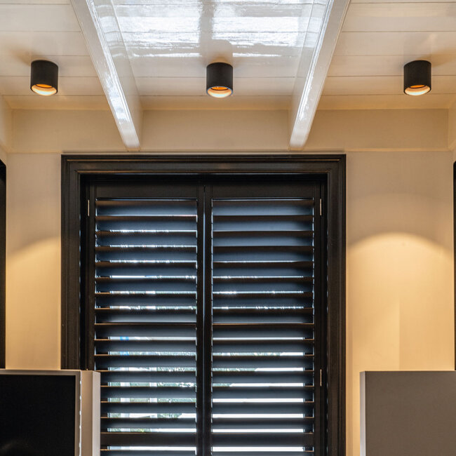 Artdelight Plafondlamp Orleans - Zwart/Mat Goud