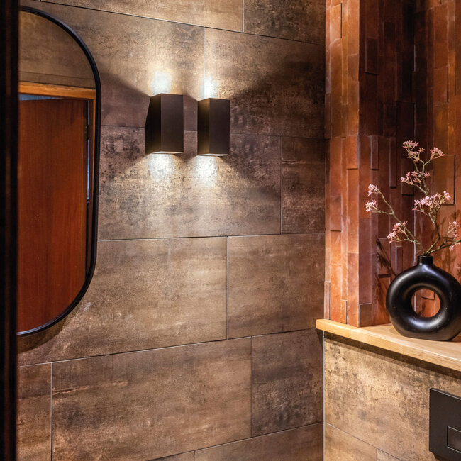 Artdelight Wandlamp Dante 2 - Gun Metal