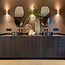 Artdelight Wandlamp Diaz L - Donker Brons