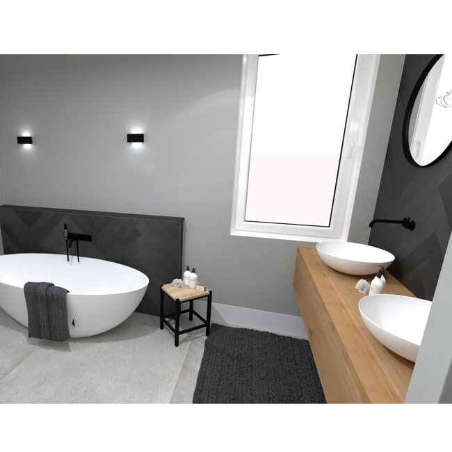 Artdelight Wandlamp Eindhoven 100 - Zwart