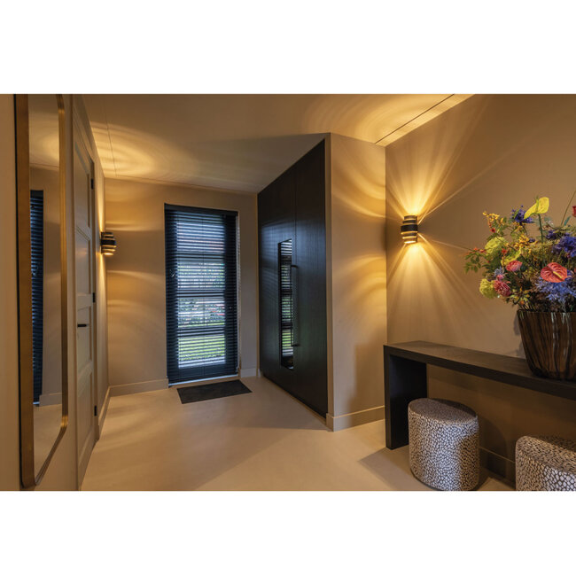 Artdelight Wandlamp Rolls - Zwart/Goud