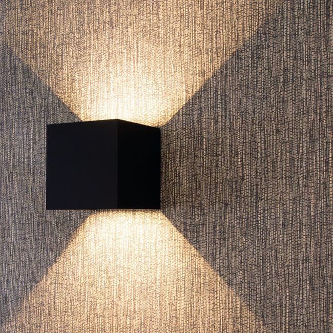 HELDR! Wandlamp Fitton - Zwart