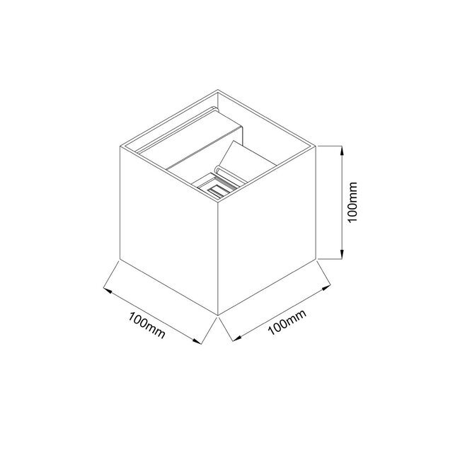 HELDR! Wandlamp Fitton - Roestbruin