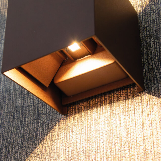 HELDR! Wandlamp Fitton - Roestbruin