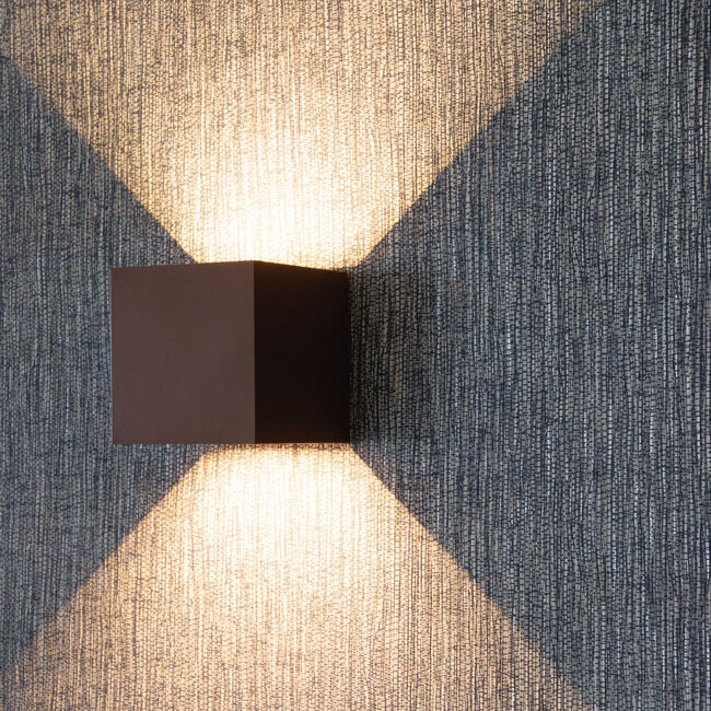 HELDR! Wandlamp Fitton - Roestbruin