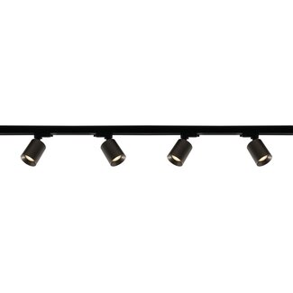 Artdelight 1-fase Railsysteem Megano 2m set (middenvoeding) - Zwart/Metallic Brons