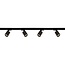 Artdelight 1-fase Railsysteem Megano 2m set (middenvoeding) - Zwart/Metallic Brons