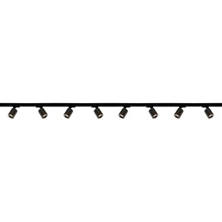Artdelight 1-fase Railsysteem Megano 4m set (middenvoeding) - Zwart/Metallic Brons
