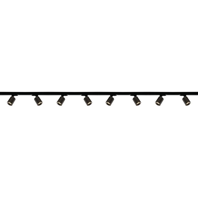 Artdelight 1-fase Railsysteem Megano 4m set (middenvoeding) - Zwart/Metallic Brons