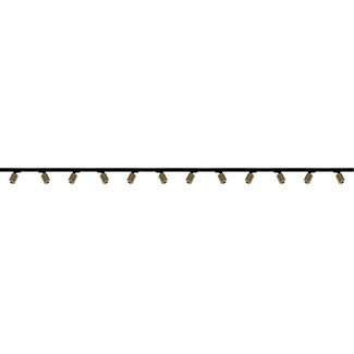 Artdelight 1-fase Railsysteem Megano 6m set (middenvoeding) - Zwart/Goud