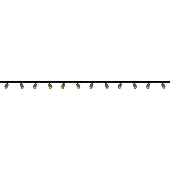 Artdelight 1-fase Railsysteem Megano 6m set (middenvoeding) - Zwart/Goud