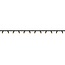 Artdelight 1-fase Railsysteem Megano 6m set (middenvoeding) - Zwart/Goud