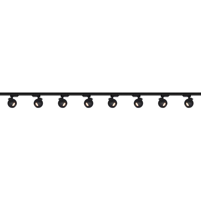 Artdelight 1-fase Railsysteem Bolero 4m set (middenvoeding) - Zwart