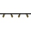 Artdelight 3-fase Railsysteem Megano 2m set (middenvoeding) - Zwart/Goud