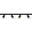 Artdelight 3-fase Railsysteem Megano 2m set (middenvoeding) - Zwart/Metallic Brons