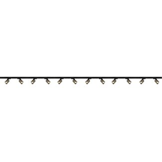 Artdelight 3-fase Railsysteem Megano 6m set (middenvoeding) - Zwart/Antiek Brons