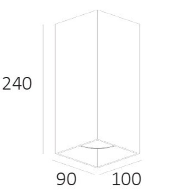 Artdelight Wandlamp Dante 2 XL - Champagne