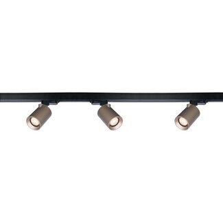 Artdelight 1-fase Railsysteem Megano 1m set (eindvoeding) - Zwart/Champagne
