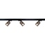 Artdelight 1-fase Railsysteem Megano 1m set (eindvoeding) - Zwart/Champagne