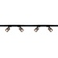 Artdelight 3-fase Railsysteem Megano 2m set (middenvoeding) - Zwart/Champagne