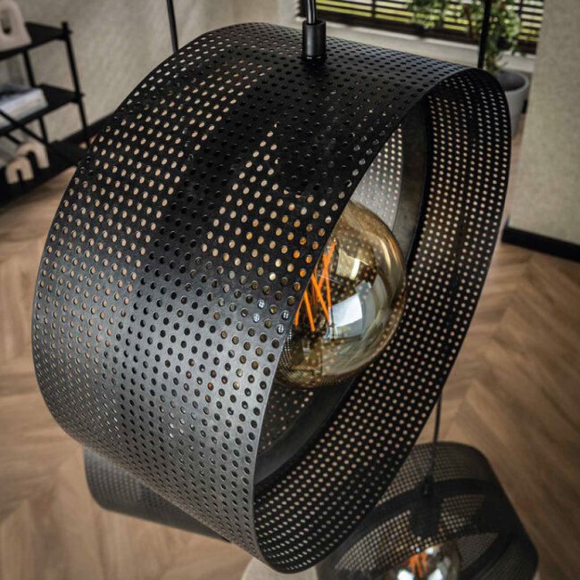 HELDR! Hanglamp Santi 3L - Charcoal