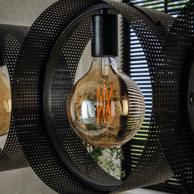 HELDR! Hanglamp Santi 4L - Charcoal