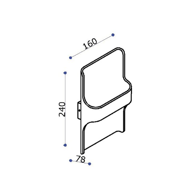 Artdelight Wandlamp Dallas - Zwart/Mat Goud