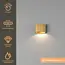 Artdelight Wandlamp Diaz 1L - Warm Goud