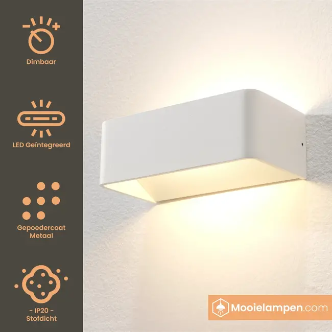 Artdelight Wandlamp Mainz - Wit