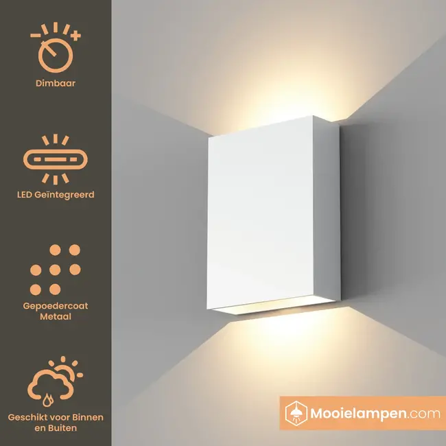 Artdelight Wandlamp Memphis - Wit