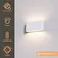 Artdelight Wandlamp Lille Geribbeld - Wit