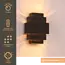 Artdelight Wandlamp Layers - Zwart/Goud