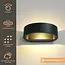 Artdelight Wandlamp Sharp - Antraciet