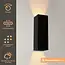 Artdelight Wandlamp Vegas 250 - Zwart