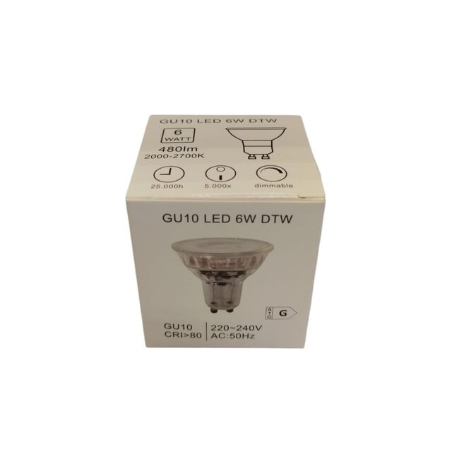 Artdelight GU10 Led 6W 2000-2700K 480lm - Dim to Warm