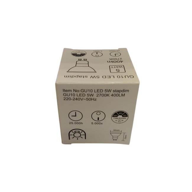 Artdelight GU10 Led 5W 2700K 400lm - 3-stap-dim