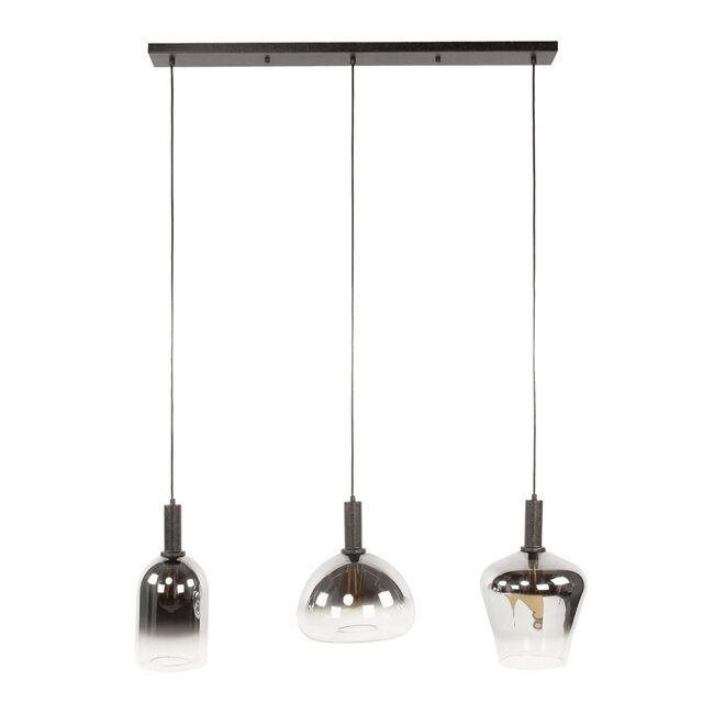 HELDR! Hanglamp Eleonora 3L Chroom/Transparant