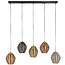 HELDR! Hanglamp Lino 5L - Multicolor