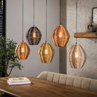 HELDR! Hanglamp Lino 5L - Multicolor