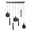 HELDR! Hanglamp Xanthi 7L Brons/Bruin