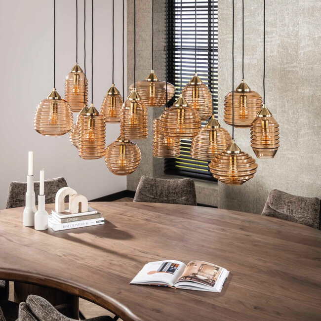 HELDR! Hanglamp Bertoli 15L - Amber