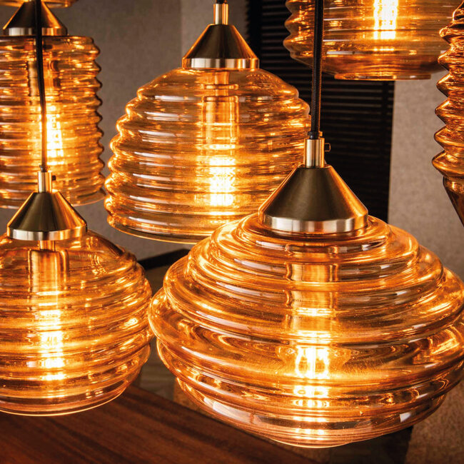 HELDR! Hanglamp Bertoli 15L - Amber