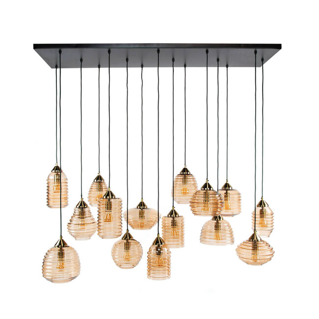 HELDR! Hanglamp Bertoli 15L - Amber