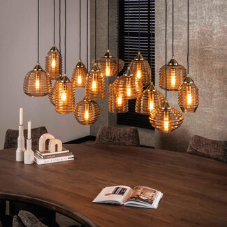 HELDR! Hanglamp Bertoli 15L - Amber