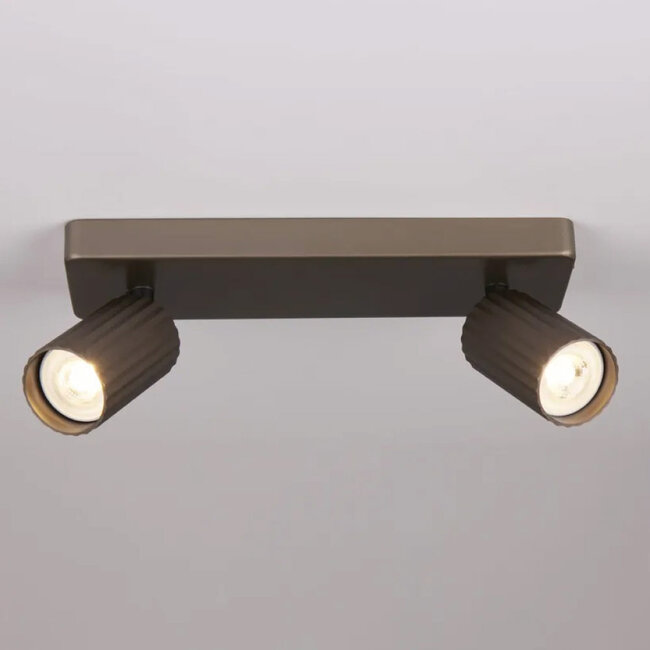 Lighting Collection Plafondlamp Anna 2L - Brons