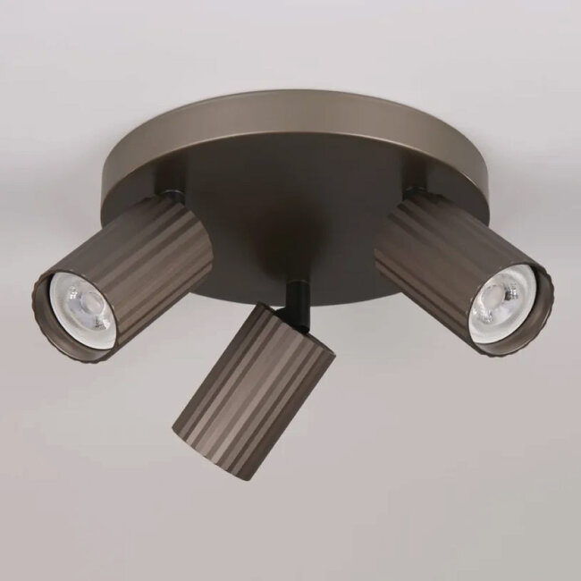 Lighting Collection Plafondlamp Anna 3L - Brons